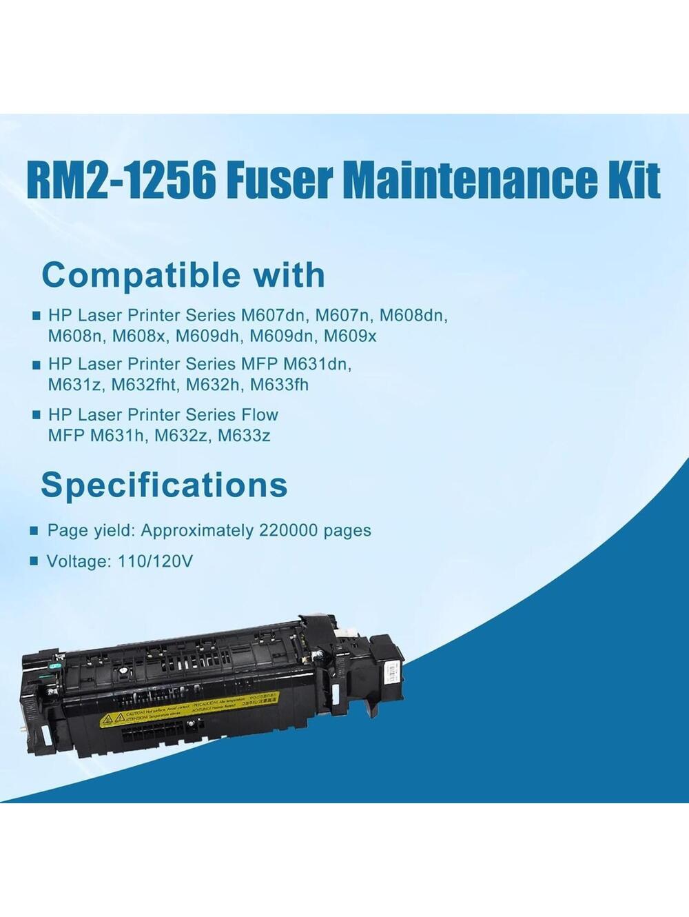 RM2-1256 Fuser Maintenance Kit HP Laser Printer M607 608 609 631 632 633 L0H24A